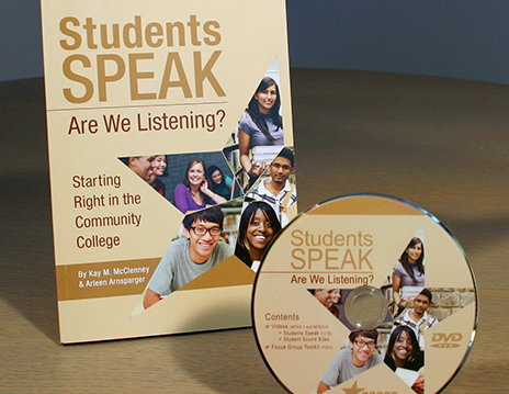 Photograph of the Students Speak published report, with the accompaniying DVD in front.