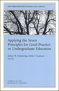 Article in the Journal New Directions For Teaching and Learning, entitled Seven principles for good practice in undergraduate education